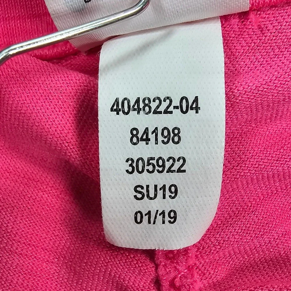 Athleta Pacifica Illume UPF Tee Pink Heathered Half Zip Rash Guard Shirt‎ Medium